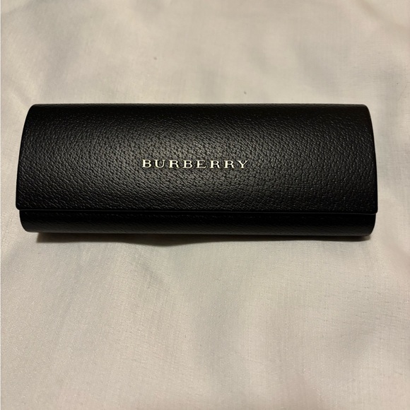 Burberry Black Leather Eyewear Case Only - Picture 1 of 6